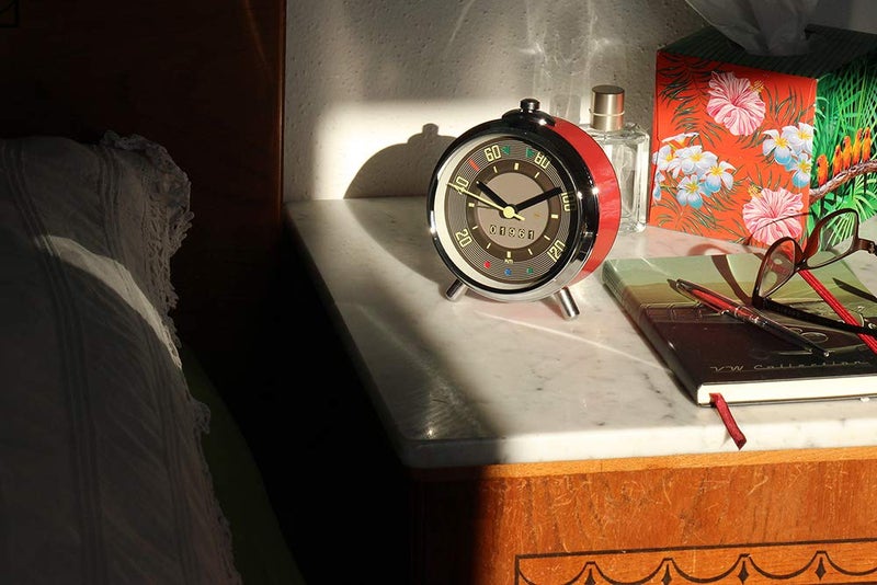 BRISA VW Collection - Volkswagen Alarm Clock Timepiece in Speedometer Design from T1 Bus (Speedometer/Red) - Image 4